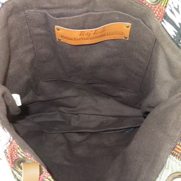 Raj L.A. Anthropologie Patchwork Fringe Bag NWT - Picture 4 of 7